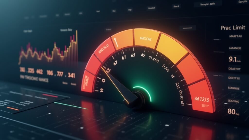 Credit limit gauge showing available transfer room