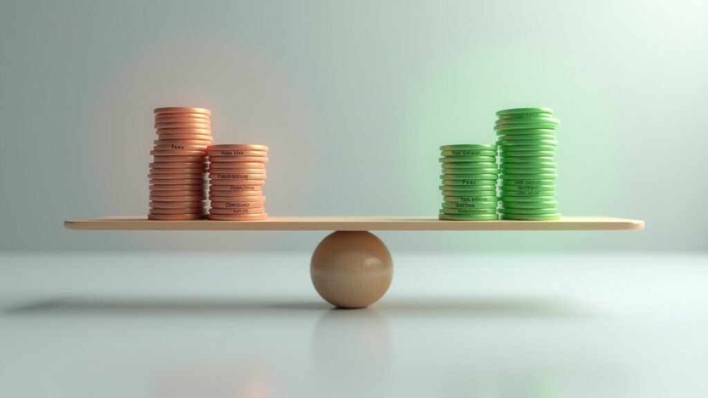 Decision scale weighing fee vs. interest savings
