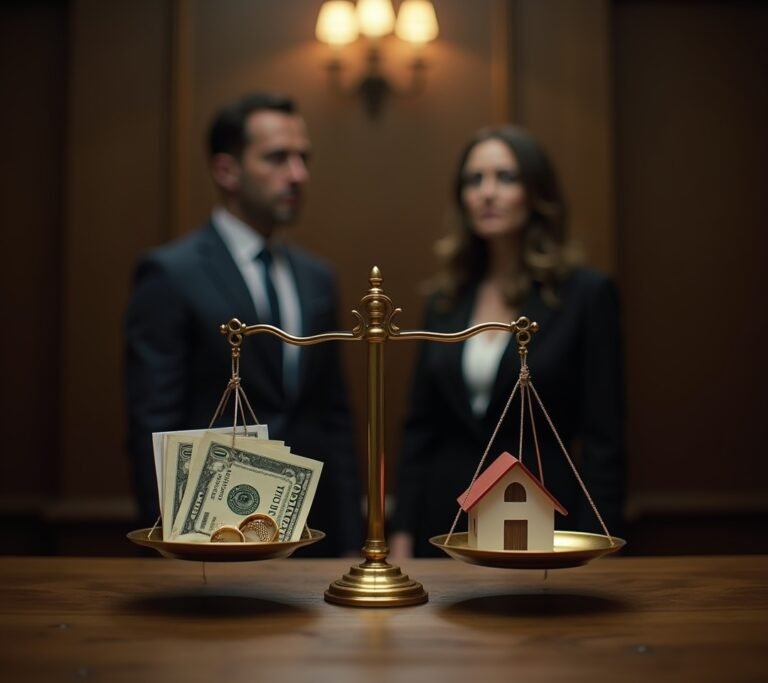 Legal documents and credit cards on a desk