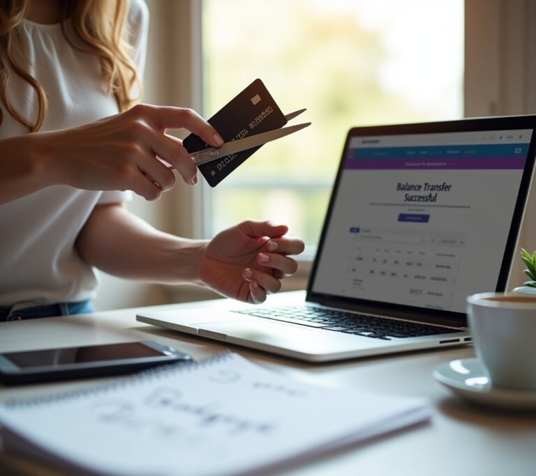 Scissors cutting a credit card in half