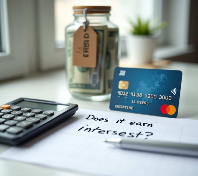 Piggy bank next to secured card illustration