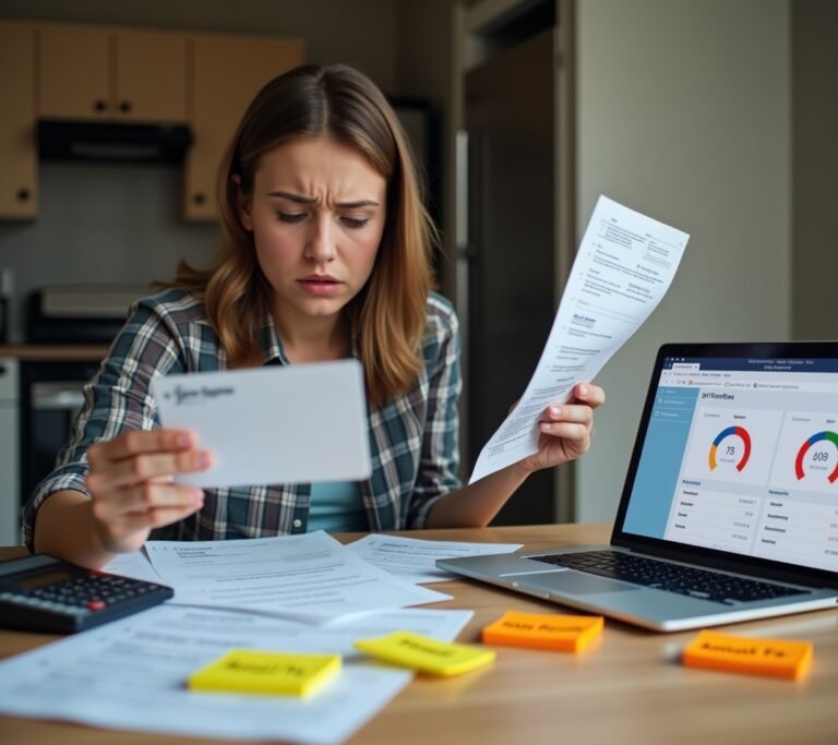 Person facepalming at credit card mistake