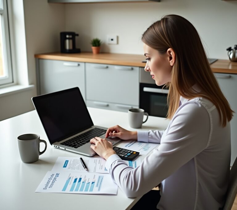 Legal separation documents with credit card on table