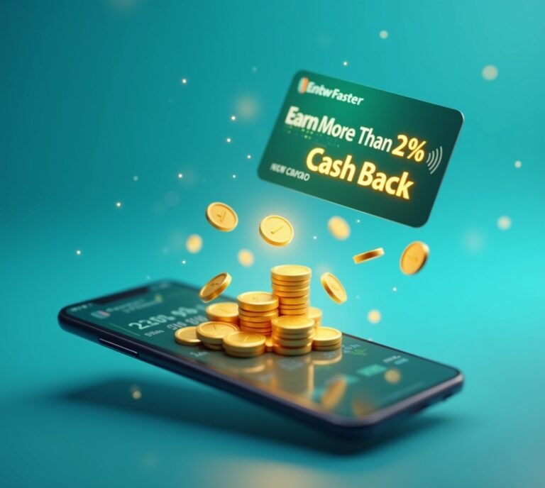 Credit card statement showing above-average cashback earned