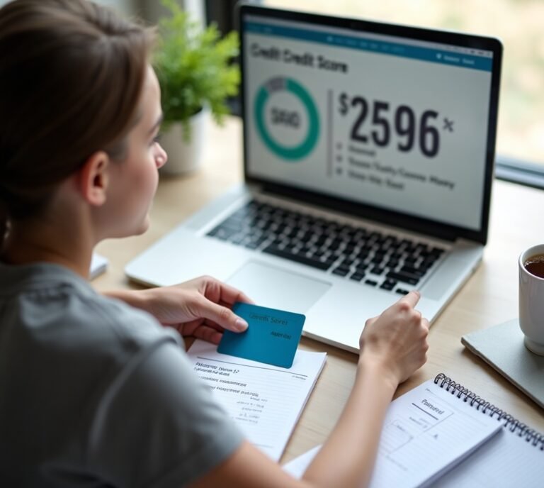 Credit score scale with secured card application range